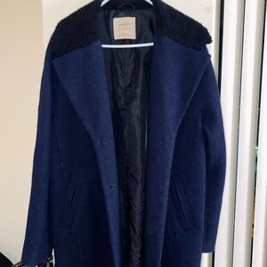 Zara Oversized Blazer w/ Fleece Lapels